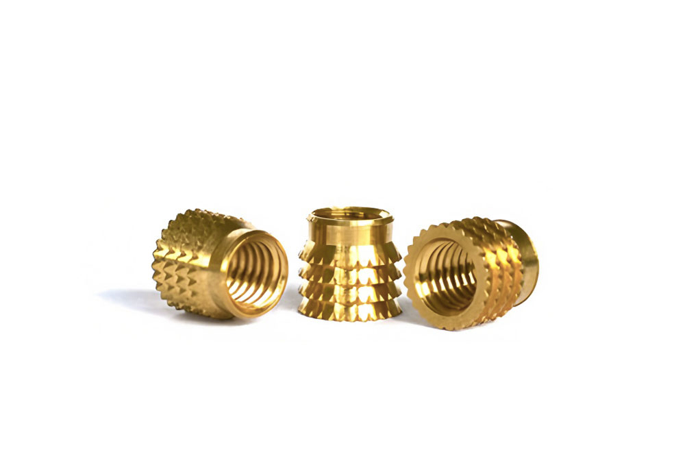 Cold-pressed knurled insert