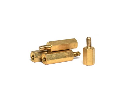 Brass hex standoff screw