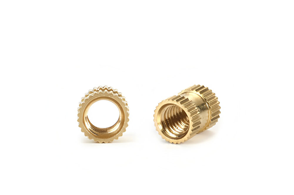 Molded-in knurled insert nut